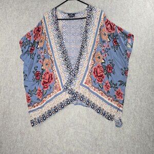 Angie Floral Kimono Cardigan Wrap L